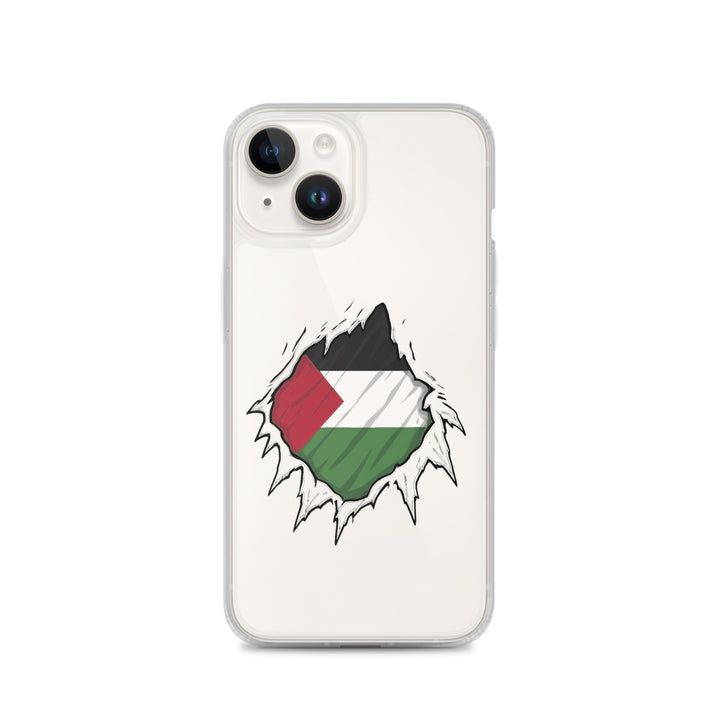 Palestine Hero - Clear Case for iPhone®, iPhone iPhone 14 Case On Phone