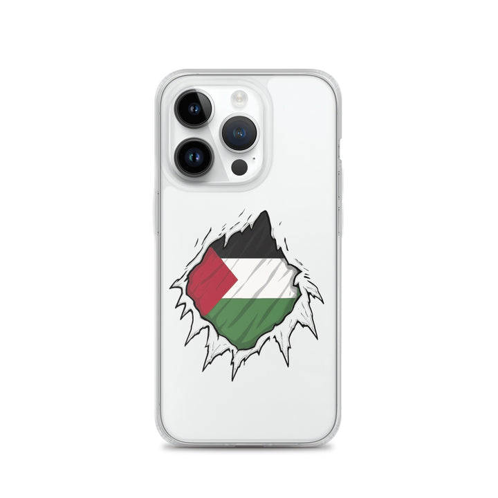 Palestine Hero - Clear Case for iPhone®, iPhone iPhone 14 Pro Case On Phone
