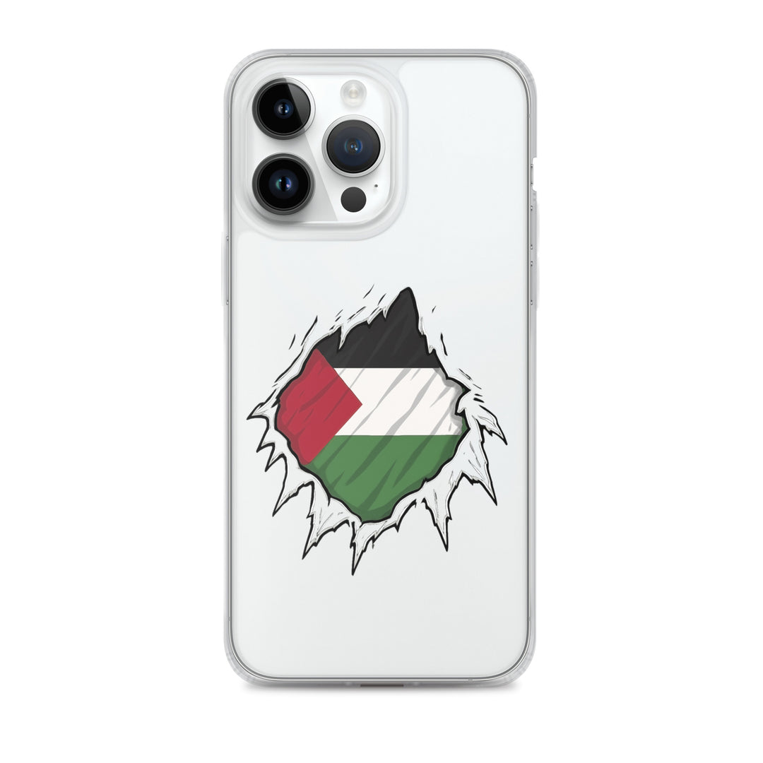 Palestine Hero - Clear Case for iPhone®, iPhone iPhone 14 Pro Max Case On Phone