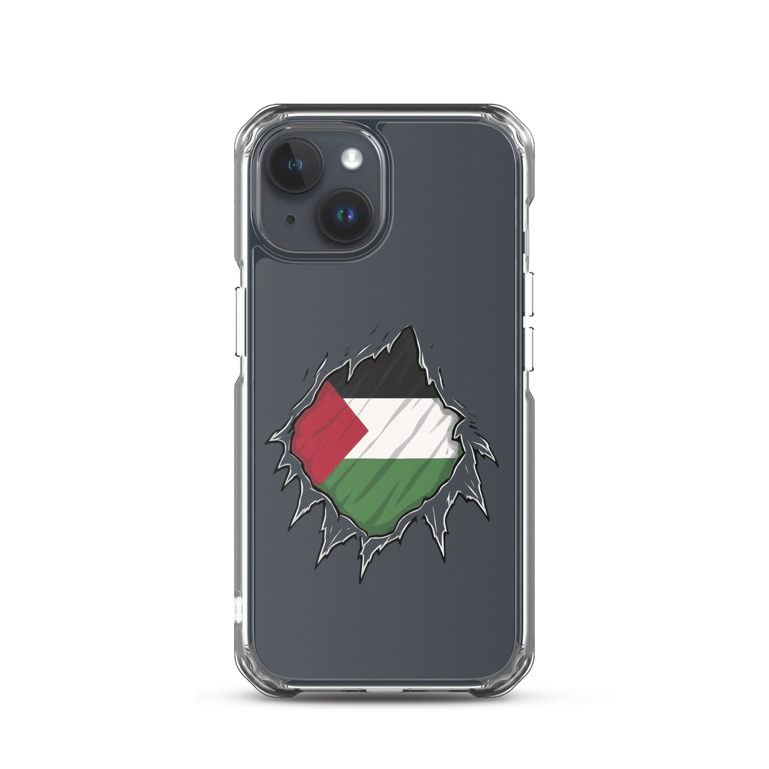 Palestine Hero - Clear Case for iPhone®, iPhone iPhone 15 Case On Phone
