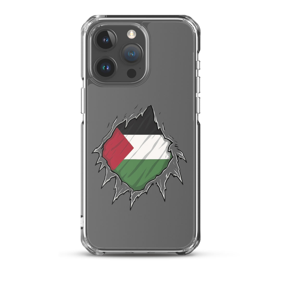 Palestine Hero - Clear Case for iPhone®, iPhone iPhone 15 Pro Max Case On Phone
