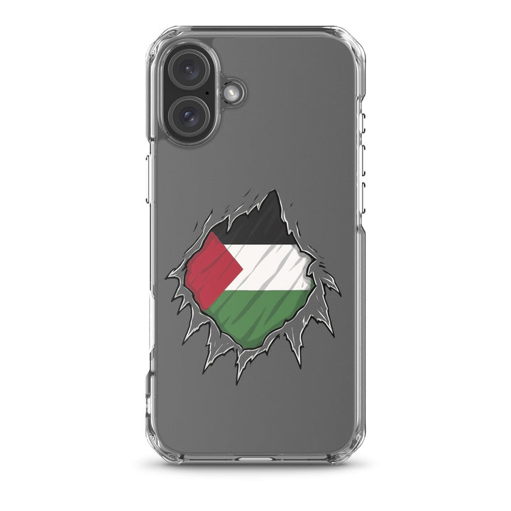 Palestine Hero - Clear Case for iPhone®, iPhone iPhone 16 Plus Case On Phone