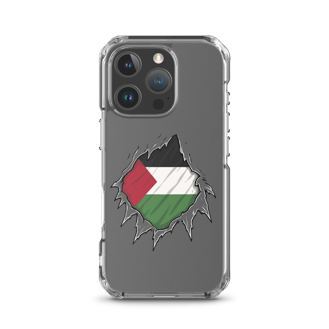 Palestine Hero - Clear Case for iPhone®, iPhone iPhone 16 Pro Case On Phone