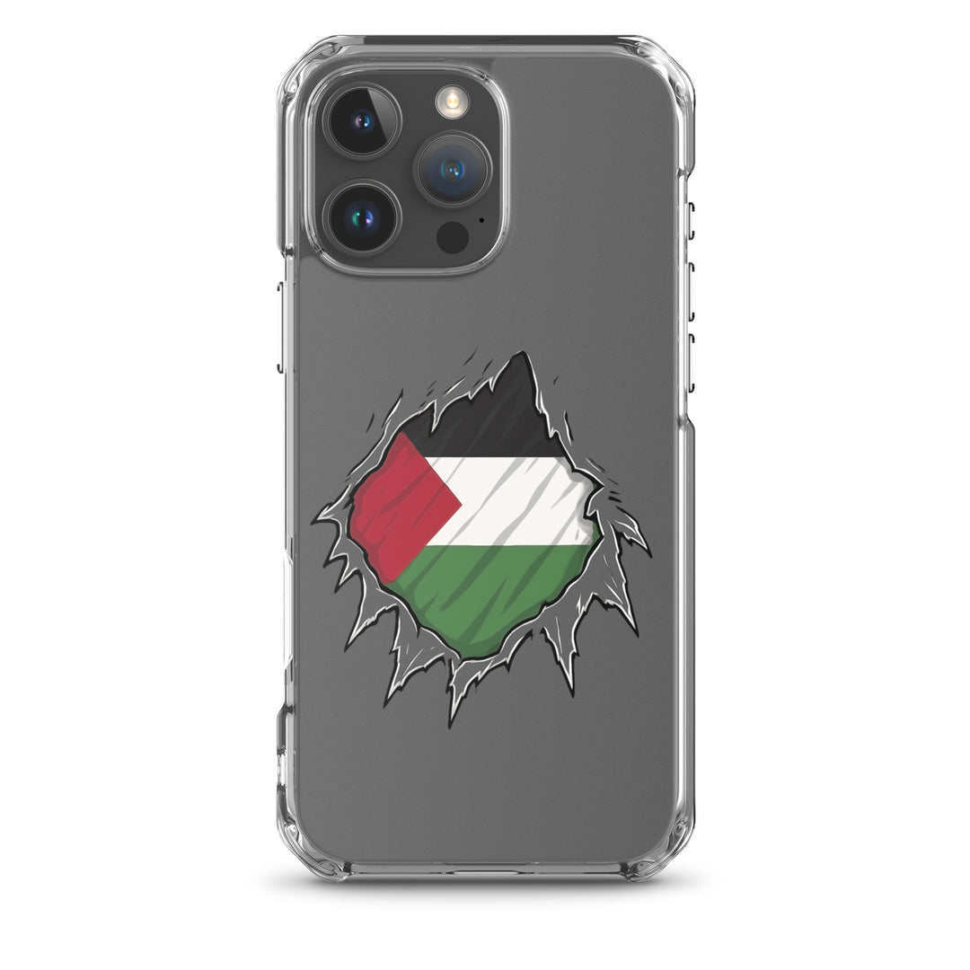 Palestine Hero - Clear Case for iPhone®, iPhone iPhone 16 Pro Max Case On Phone