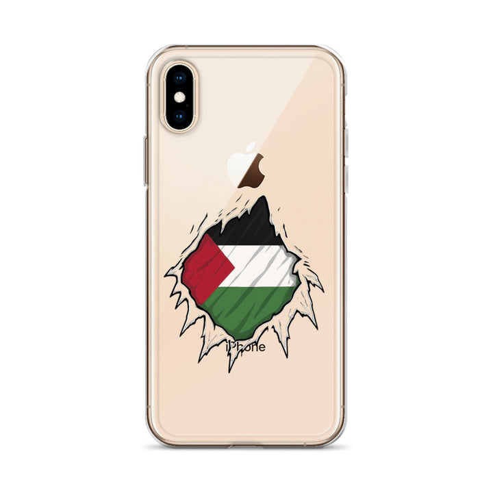 Palestine Hero - Clear Case for iPhone®, iPhone iPhone X Xs Case On Phone
