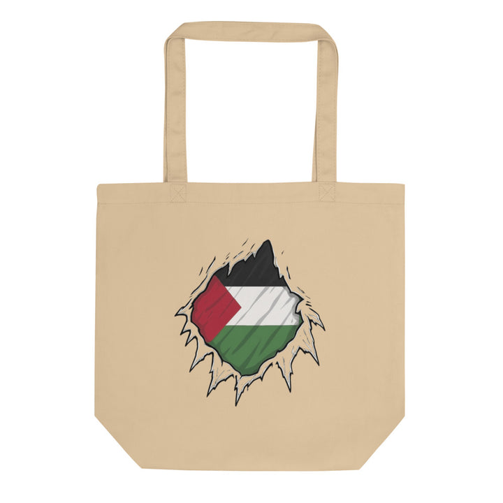 Palestine Hero - Eco Tote Bag, Eco Tote Bag Oyster