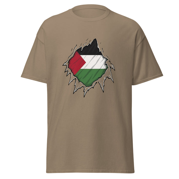 Palestine Hero - Men’s Classic Tee, Brown Savana