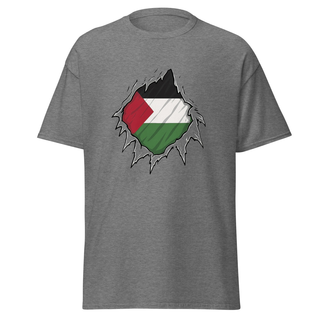 Palestine Hero - Men’s Classic Tee, Graphite Heather