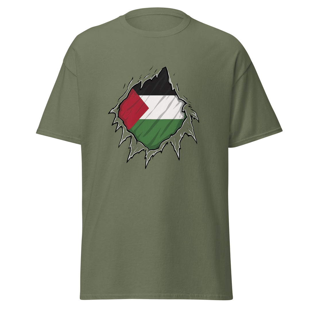 Palestine Hero - Men’s Classic Tee, Military Green