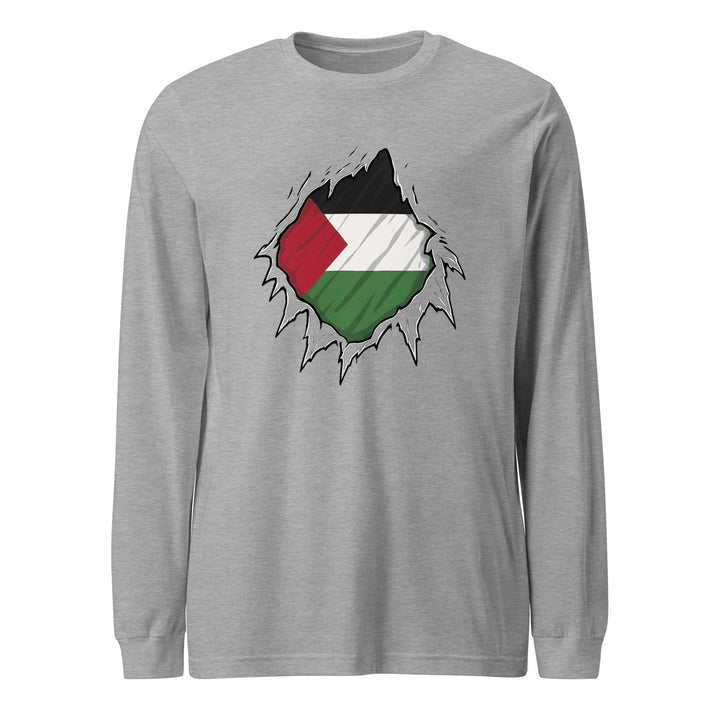 Palestine Hero - Men’s Long Sleeve Tee, Heather