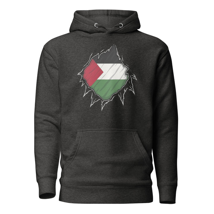 Palestine Hero - Women’s Hoodie, Charcoal Heather