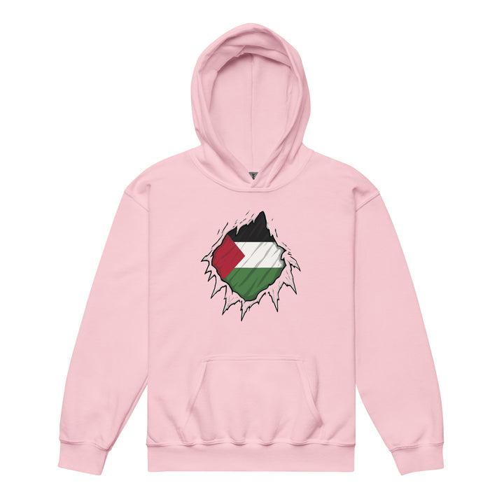 Palestine Hero - Youth heavy blend hoodie, Light Pink