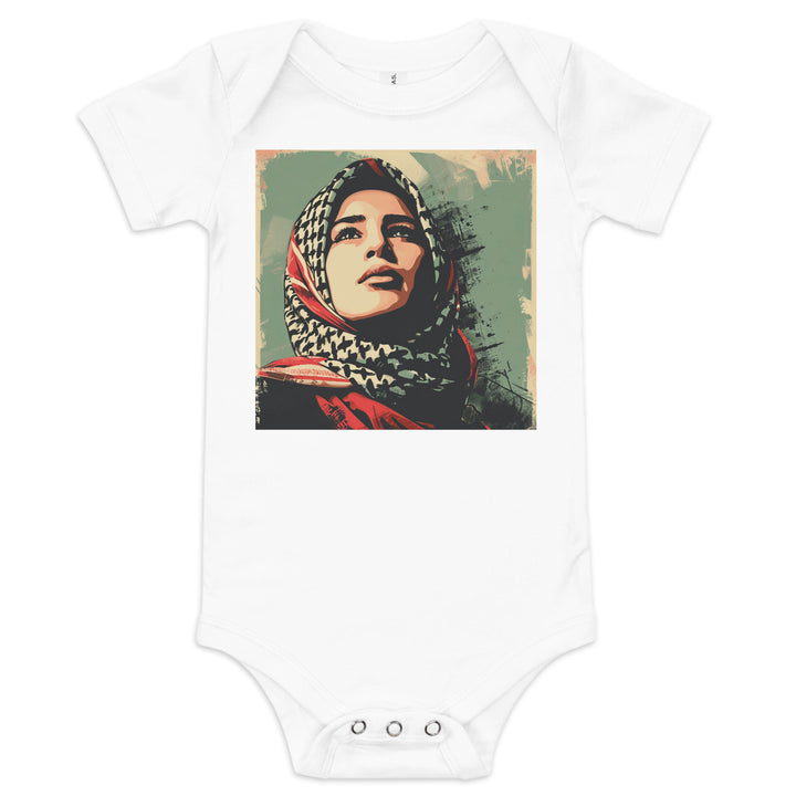 Palestine Hope - Baby Short Sleeve One Piece, White