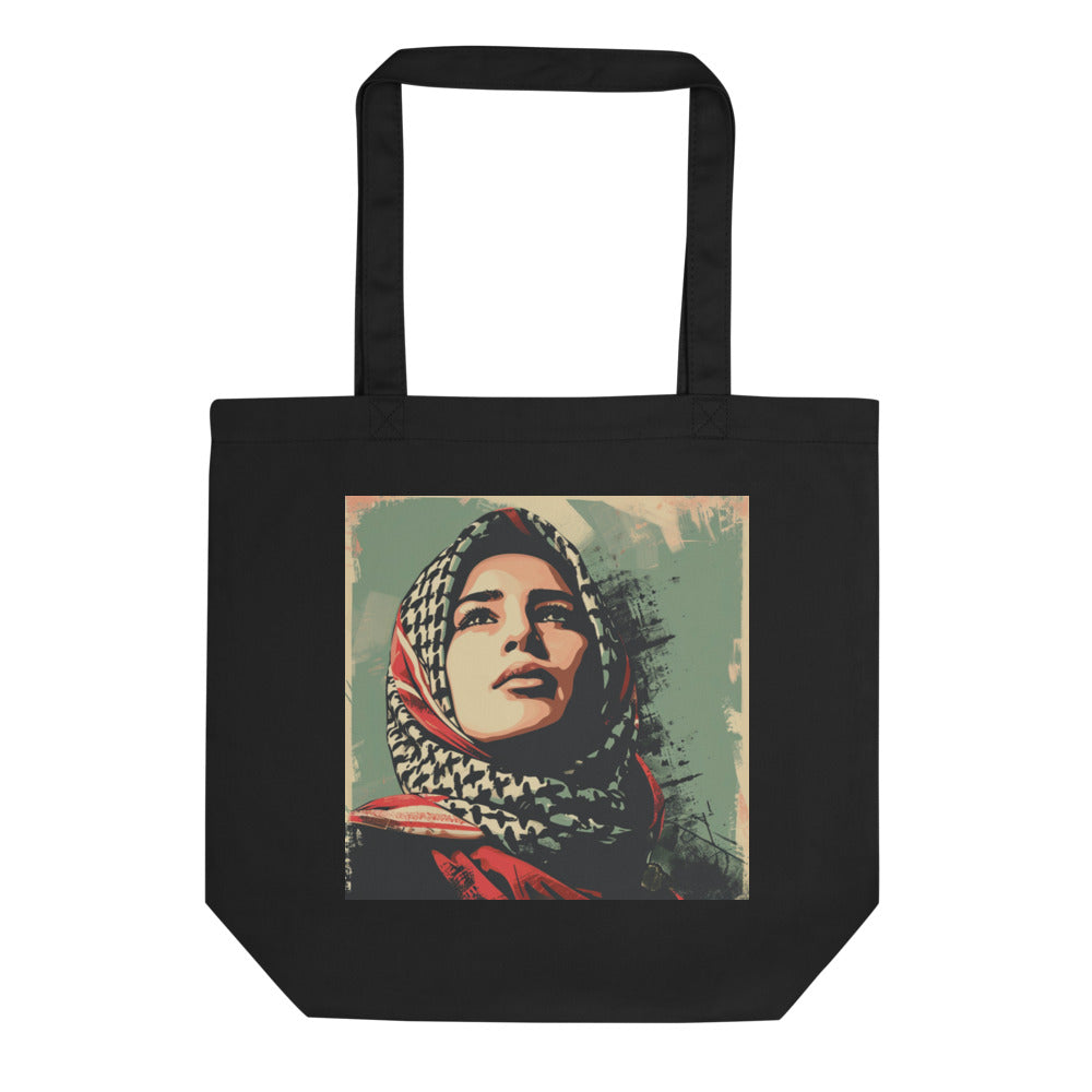 Palestine Hope - Eco Tote Bag, Eco Tote Bag Black