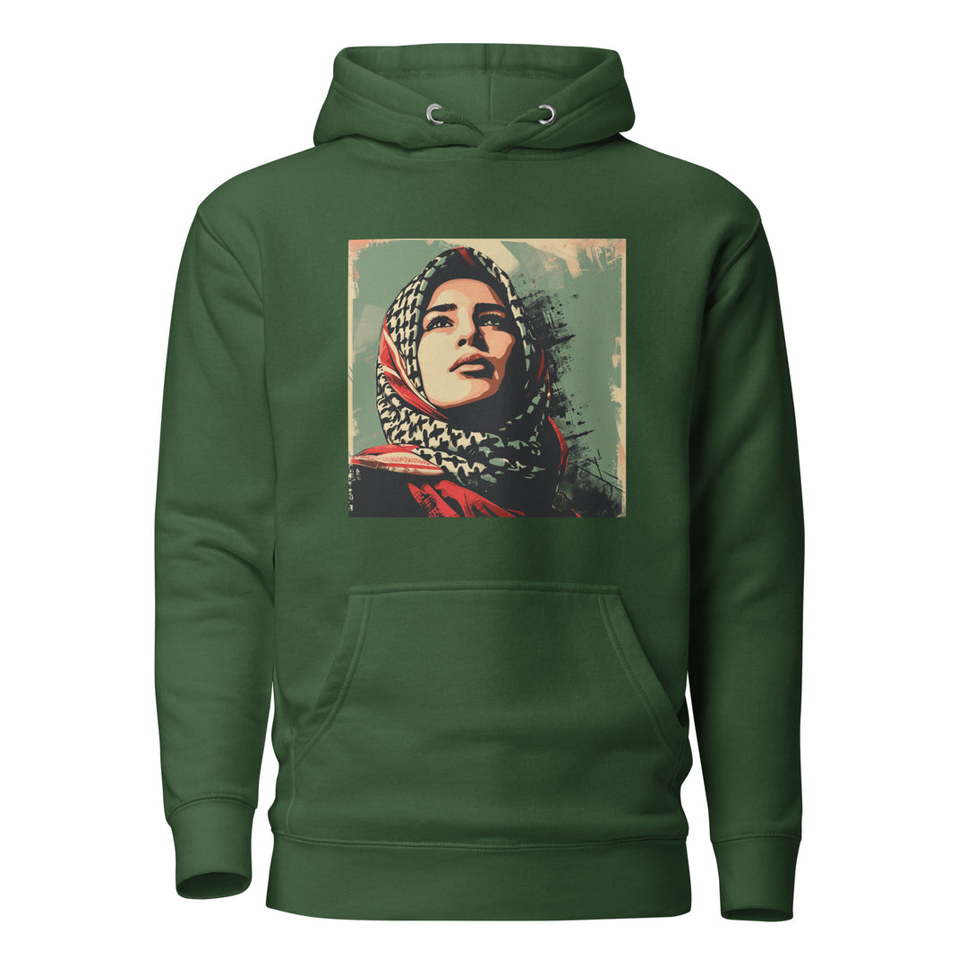 Palestine Hope - Men’s Hoodie, Forest Green