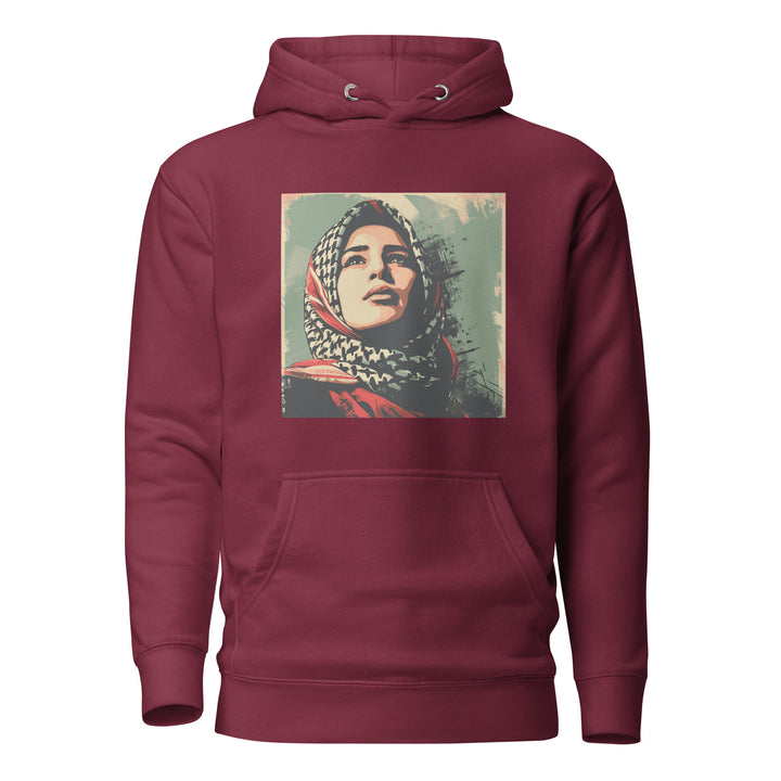 Palestine Hope - Men’s Hoodie, Maroon