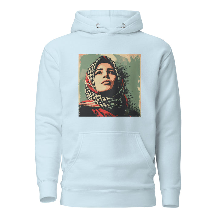 Palestine Hope - Men’s Hoodie, Sky Blue