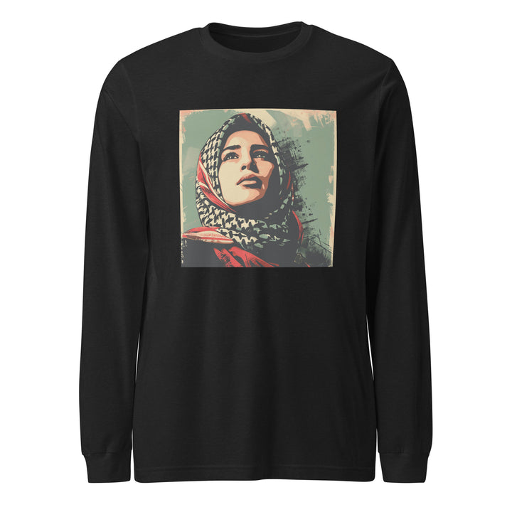 Palestine Hope - Men’s Long Sleeve Shirt, Black Heather