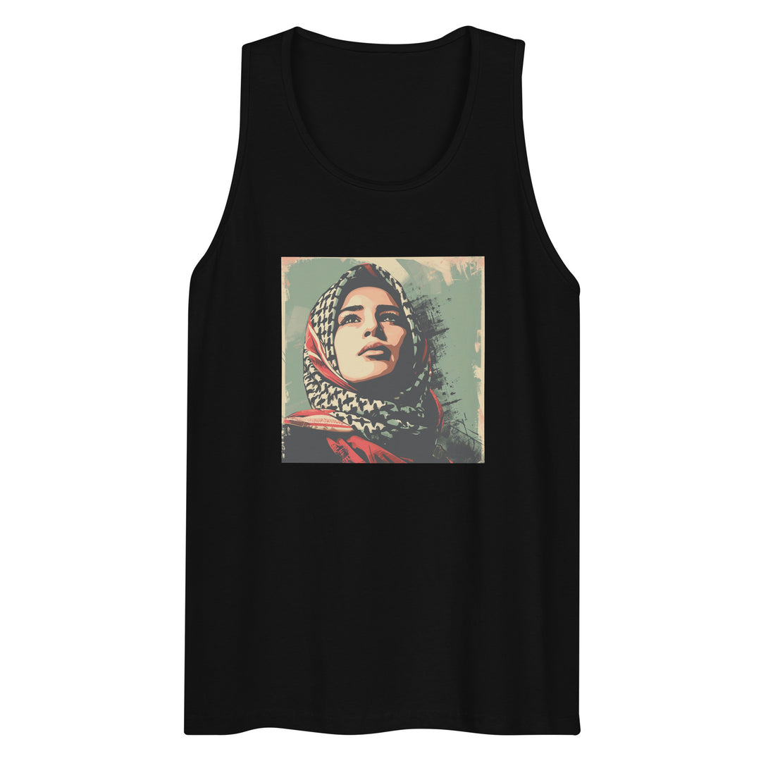 Palestine Hope - Men’s Premium Tank Top, Mens Premium Tank Top Black