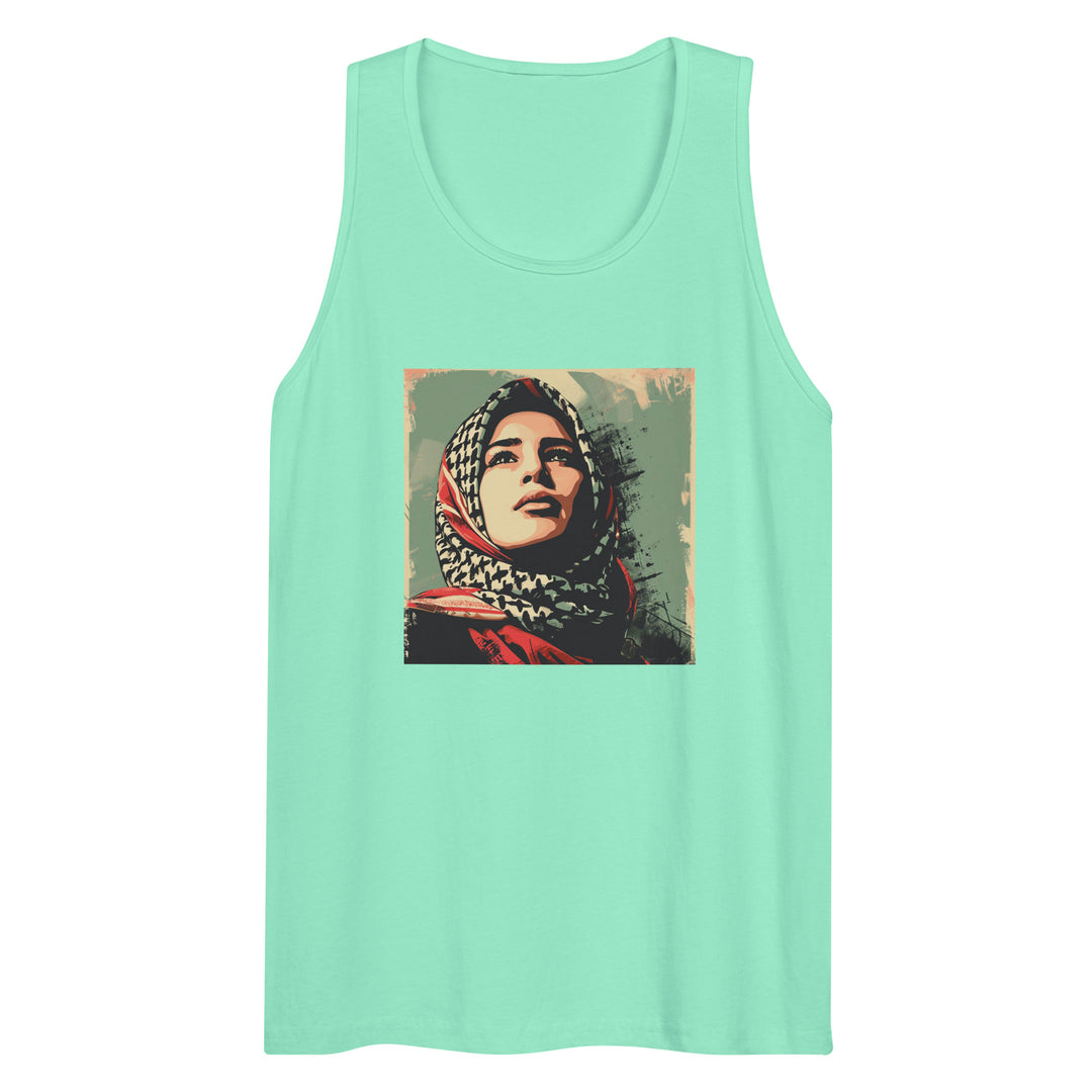 Palestine Hope - Men’s Premium Tank Top, Mens Premium Tank Top Mint