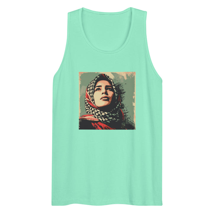 Palestine Hope - Men’s Premium Tank Top, Mens Premium Tank Top Mint