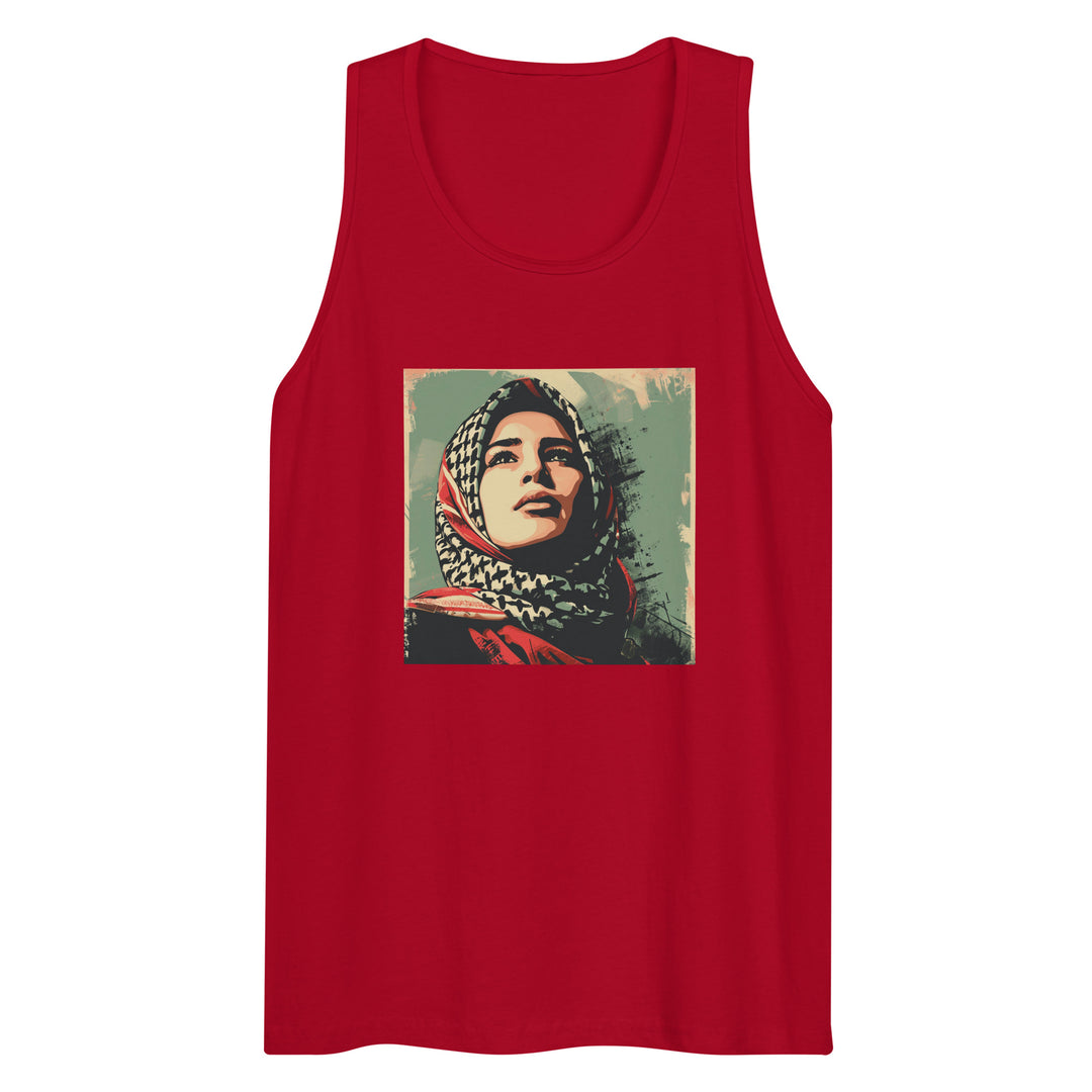 Palestine Hope - Men’s Premium Tank Top, Mens Premium Tank Top Red
