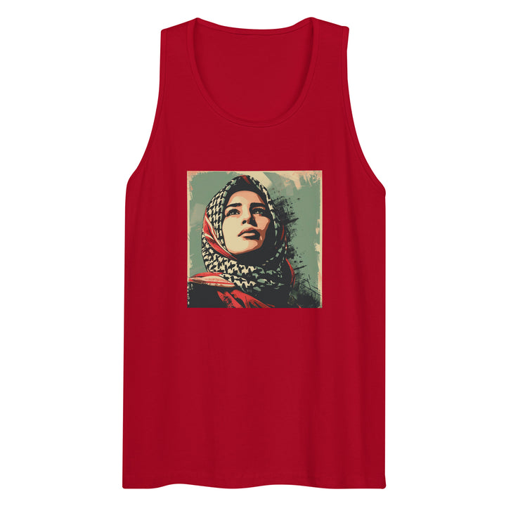 Palestine Hope - Men’s Premium Tank Top, Mens Premium Tank Top Red