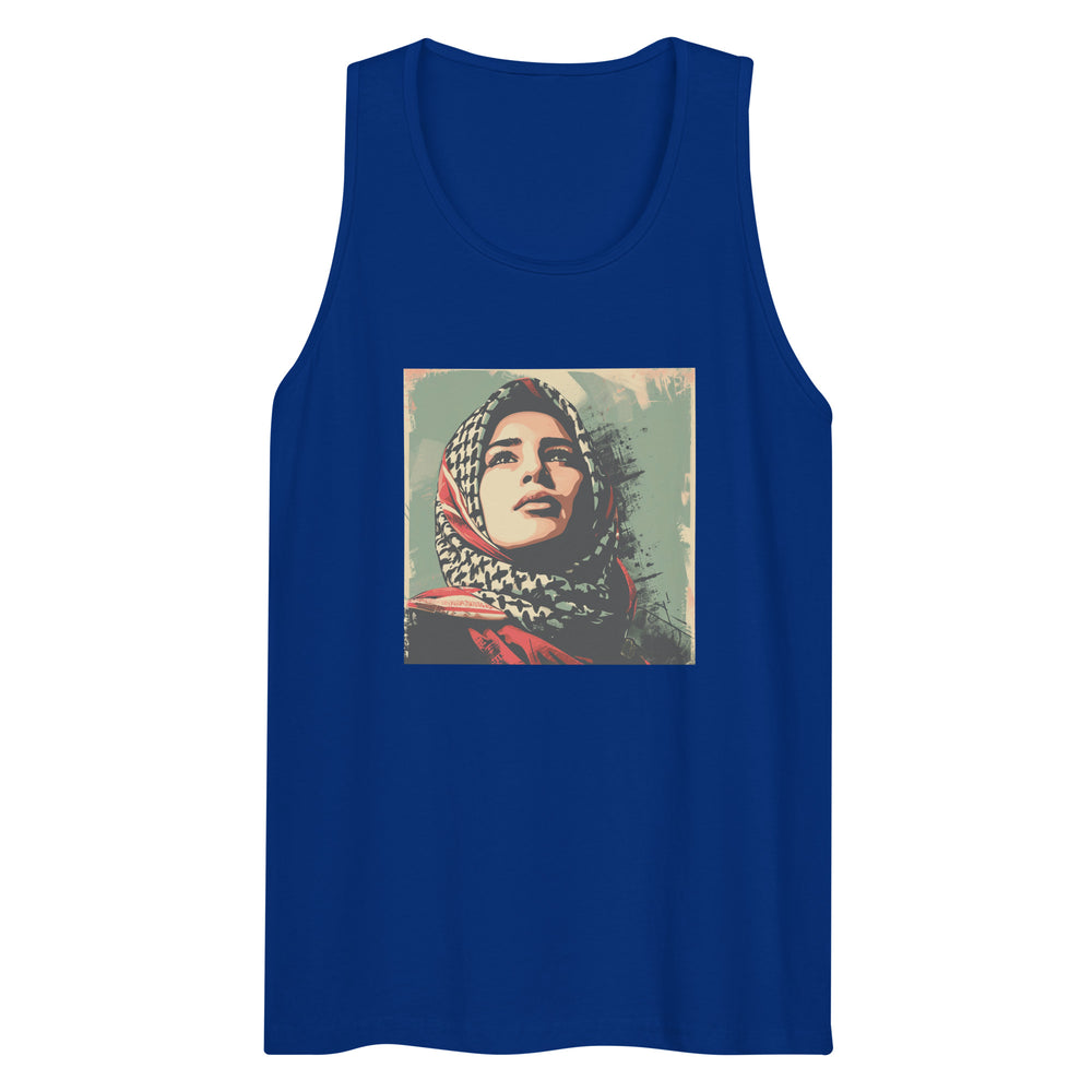 Palestine Hope - Men’s Premium Tank Top, Mens Premium Tank Top Team Royal