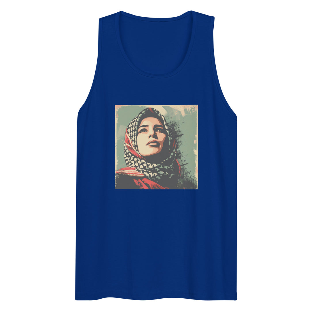 Palestine Hope - Men’s Premium Tank Top, Mens Premium Tank Top Team Royal
