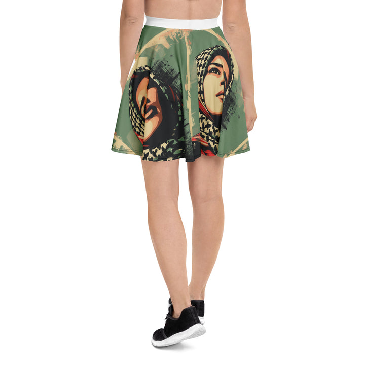 Palestine Hope - Skater Skirt, Skater Skirt White