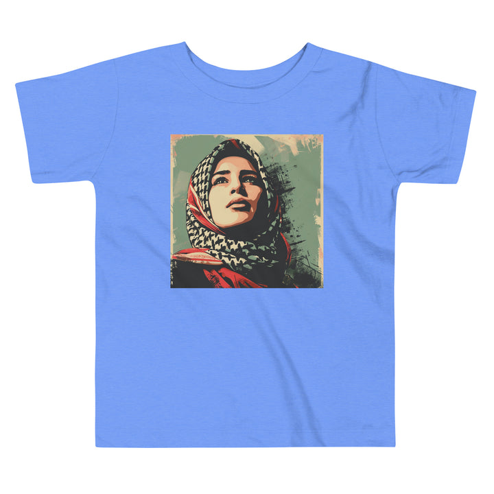 Palestine Hope - Toddler Short Sleeve Tee, Heather Columbia Blue