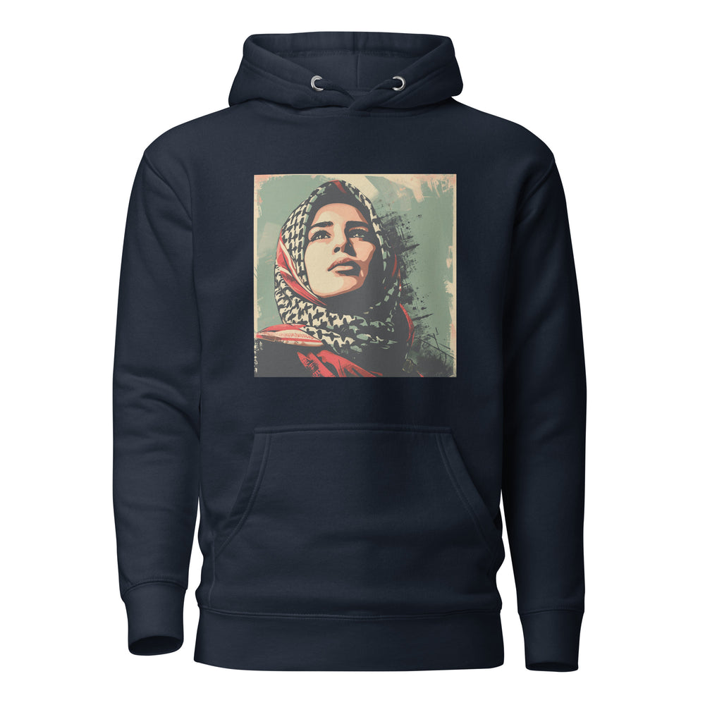 Palestine Hope - Women’s Hoodie, Navy Blazer