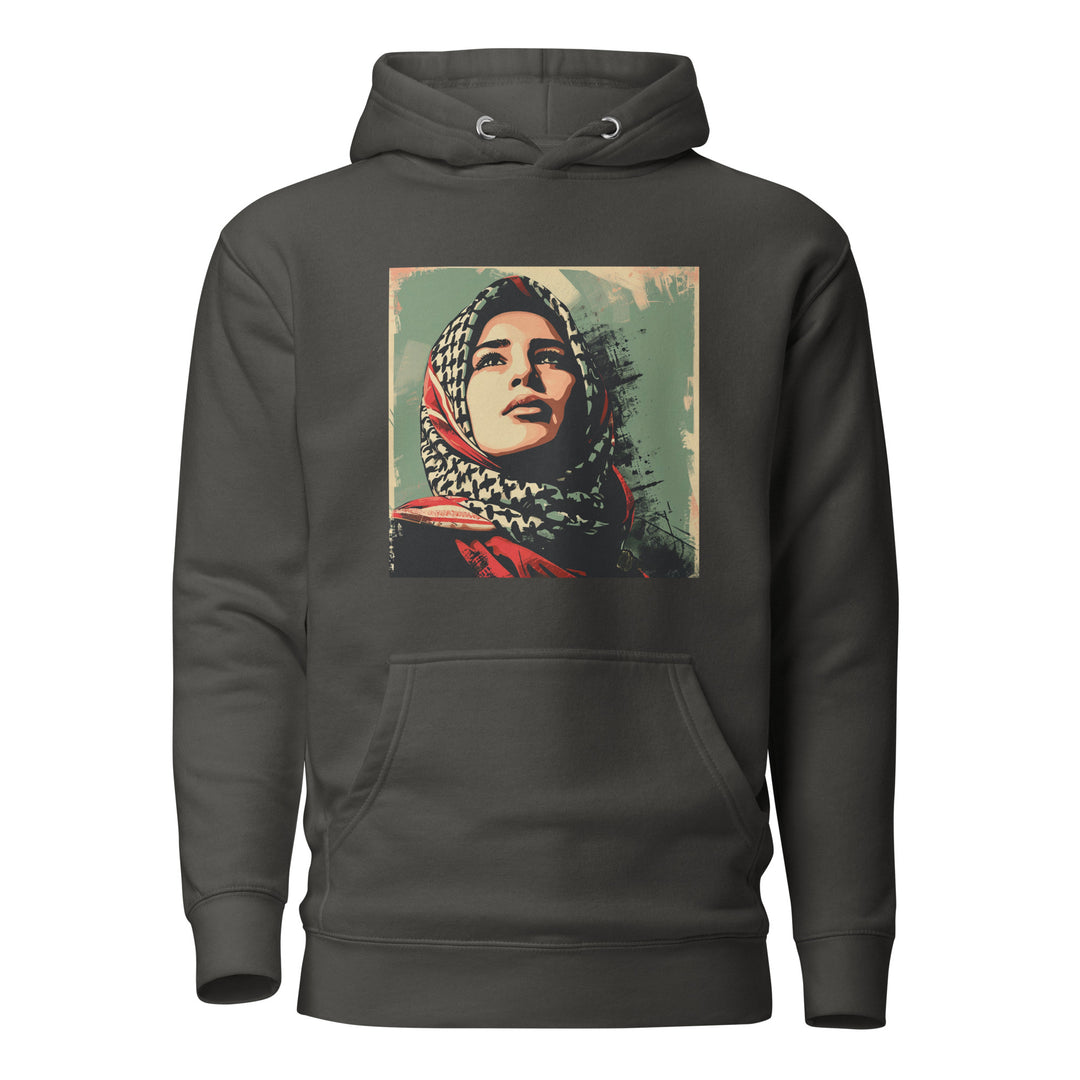 Palestine Hope - Women’s Hoodie, Vintage Black