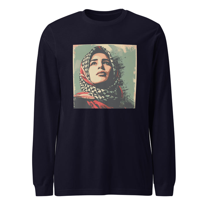 Palestine Hope - Women’s Long Sleeve Tee, Navy
