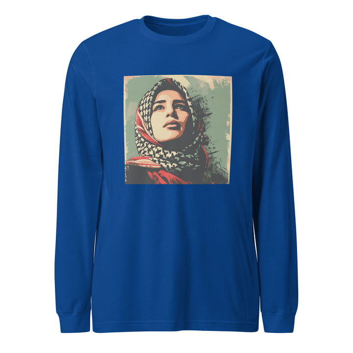 Palestine Hope - Women’s Long Sleeve Tee, True Royal