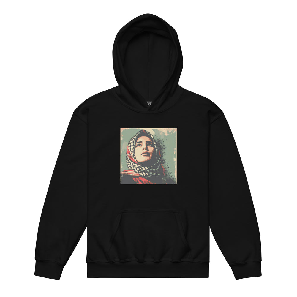 Palestine Hope - Youth Heavy Blend Hoodie, Black