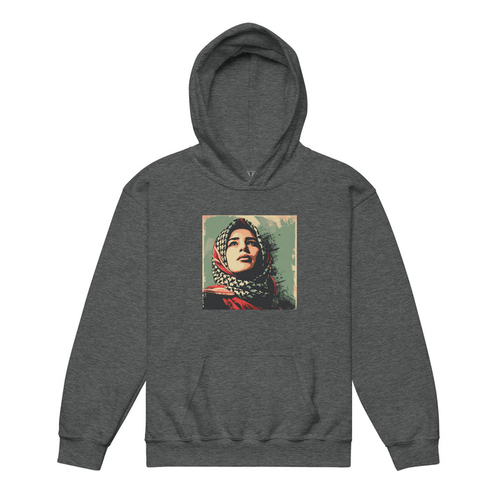 Palestine Hope - Youth Heavy Blend Hoodie, Dark Heather