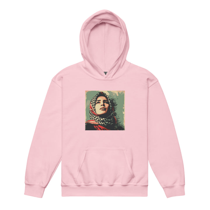 Palestine Hope - Youth Heavy Blend Hoodie, Light Pink
