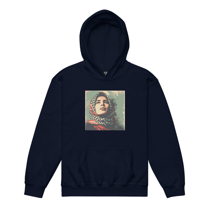 Palestine Hope - Youth Heavy Blend Hoodie, Navy