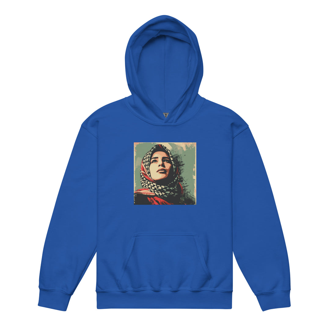 Palestine Hope - Youth Heavy Blend Hoodie, Royal