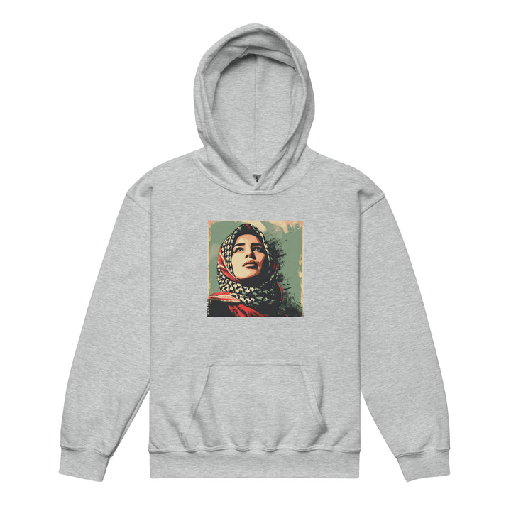 Palestine Hope - Youth Heavy Blend Hoodie, Sport Grey
