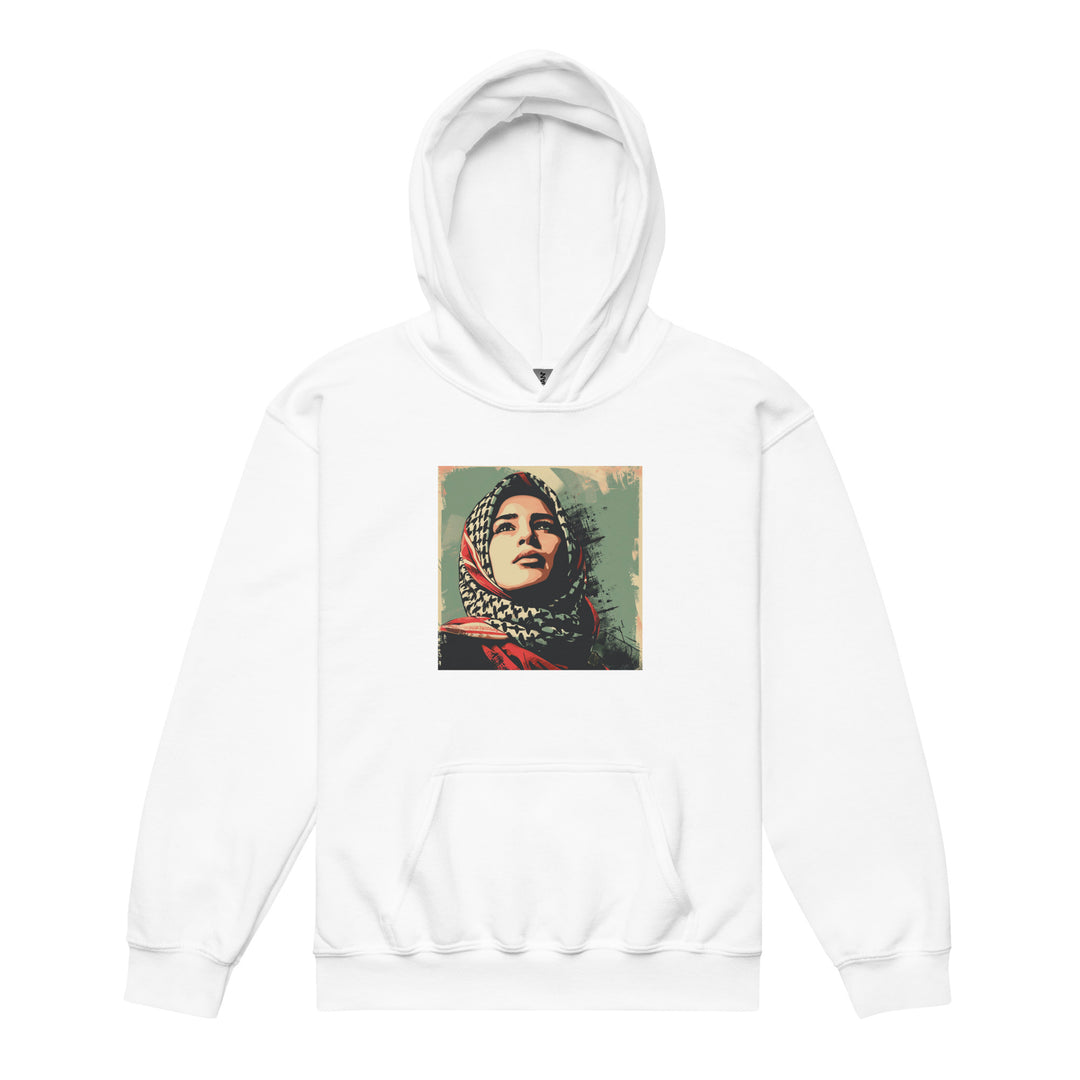 Palestine Hope - Youth Heavy Blend Hoodie, White