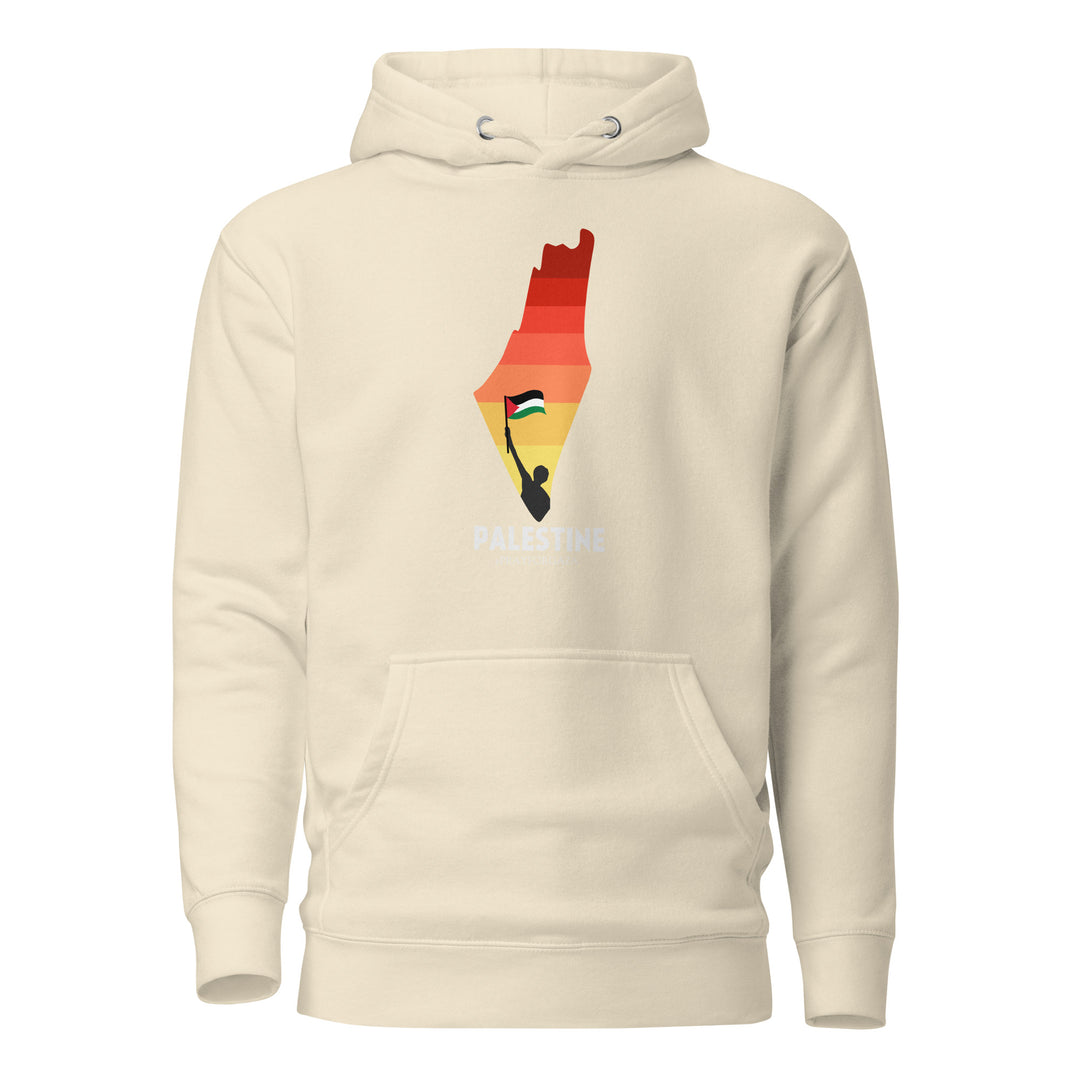 Palestine Map - Men’s Hoodie, Bone