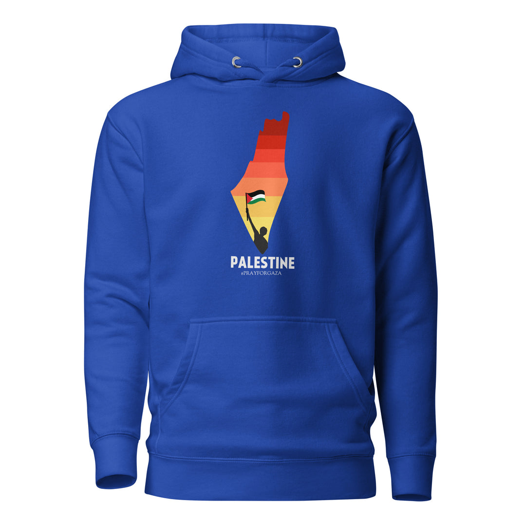 Palestine Map - Men’s Hoodie, Team Royal