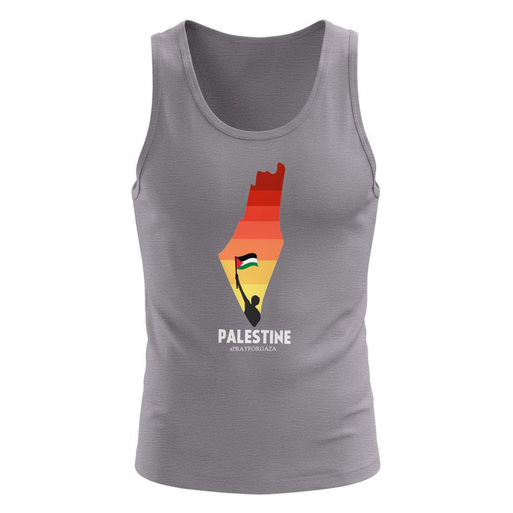 Palestine Map - Men’s Premium Tank Top, Mens Premium Tank Top Athletic Heather