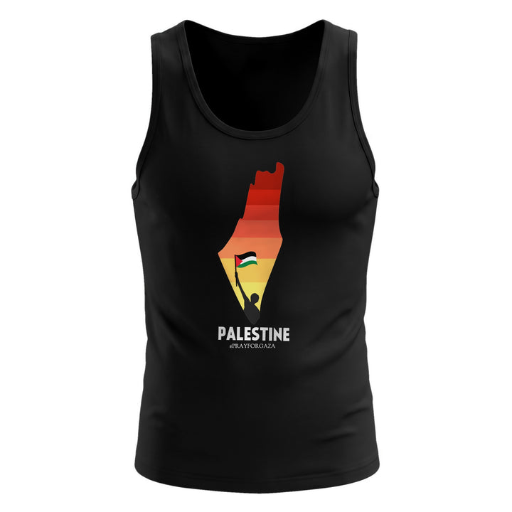 Palestine Map - Men’s Premium Tank Top, Mens Premium Tank Top Black