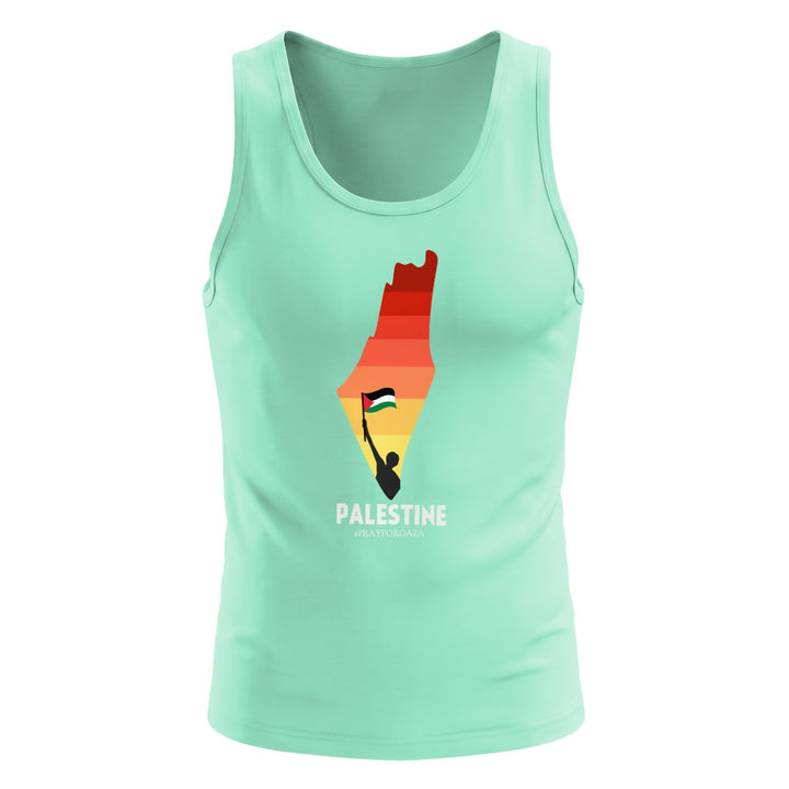 Palestine Map - Men’s Premium Tank Top, Mens Premium Tank Top Mint