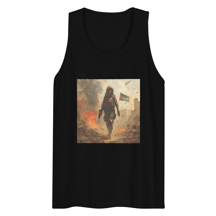 Palestine Resistance - Men’s Premium Tank Top, Mens Premium Tank Top Black