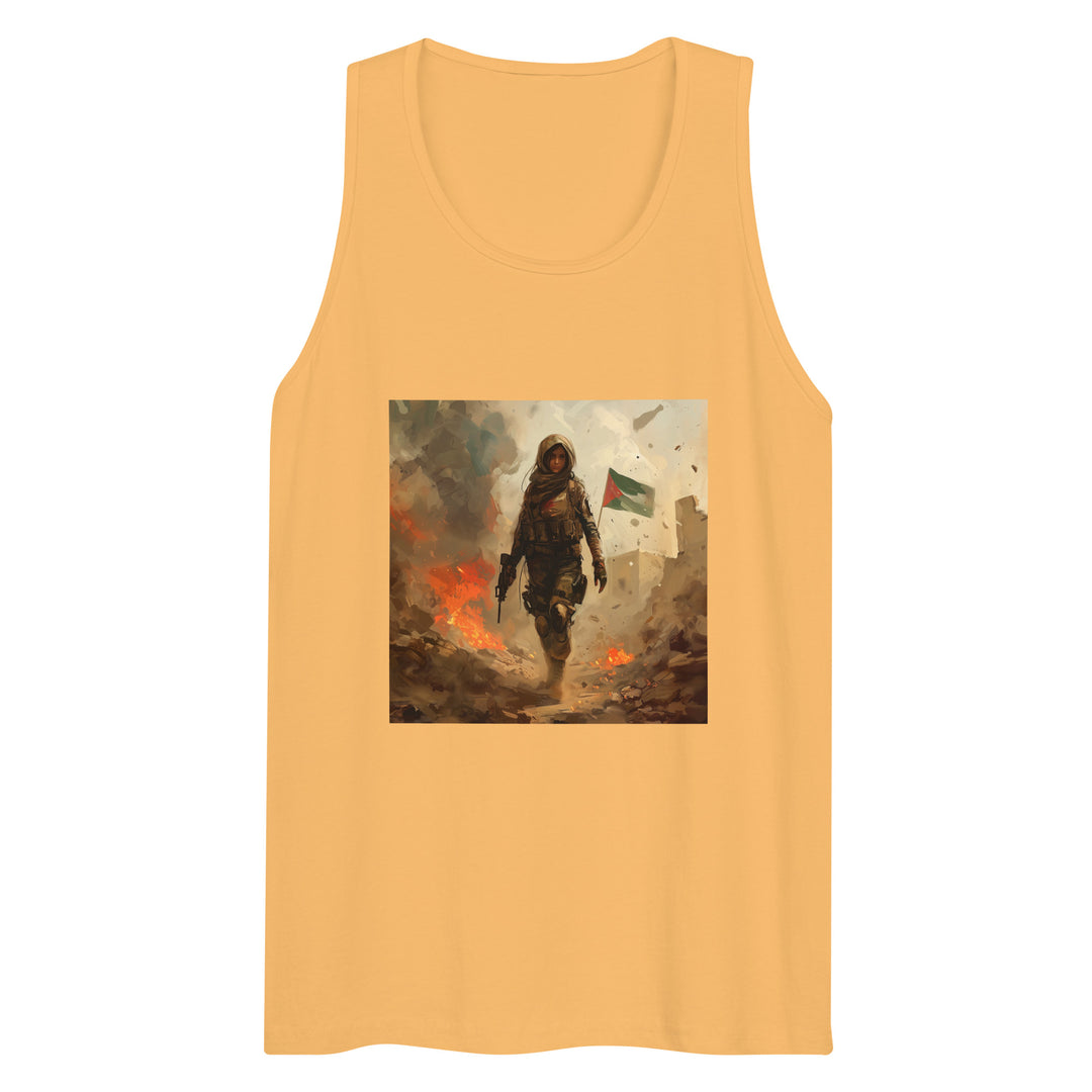 Palestine Resistance - Men’s Premium Tank Top, Mens Premium Tank Top Squash