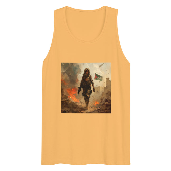 Palestine Resistance - Men’s Premium Tank Top, Mens Premium Tank Top Squash